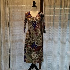 Just Cavalli Patterned Embellished Dress AUTHENTIC